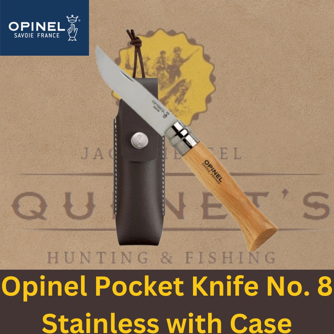 Opinel Pocket Knife No. 8 Stainless with Case