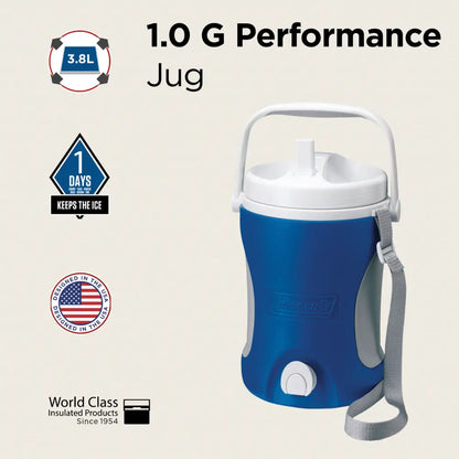 Coleman Performance Jug 3.8L (1 Gal) Blue