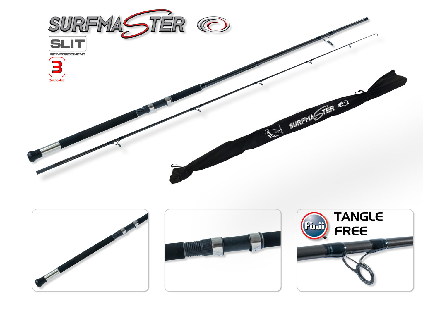 Assassin Surfmaster 14' 3-Piece Spinning Rod