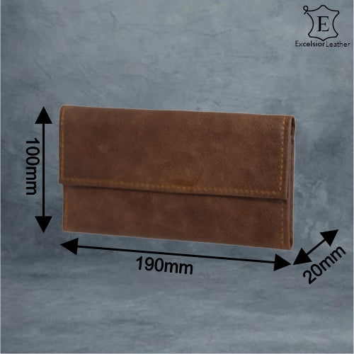 Excelsior Leather Silence RFID Wallet Cognac