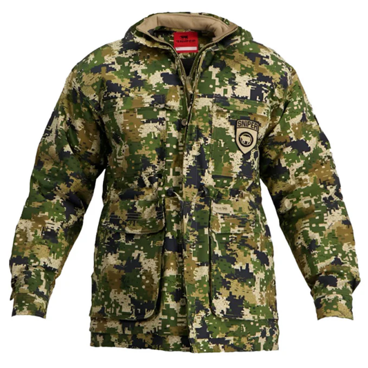 Sniper Pixelate Men's Padded Parka Jacket Large