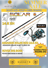 ASSASSIN 14,6 FT ROCK AND SURF + ROVEX 800 REEL COMBO