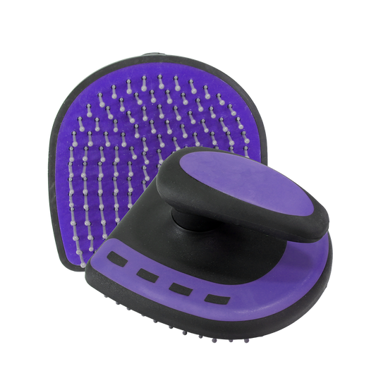 Solo Saddlers Showtime Horseshoe Tail Brush Purple