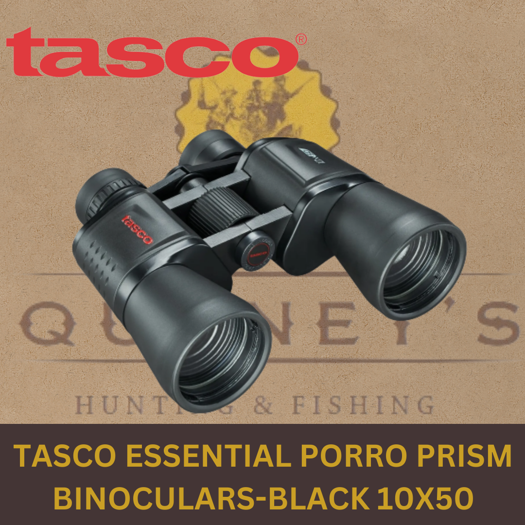 TASCO ESSENTIAL PORRO PRISM BINOCULARS-BLACK 10X50