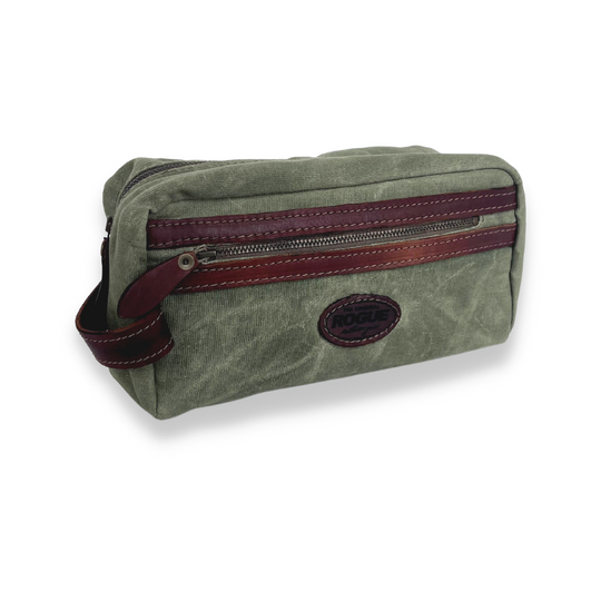 Rogue Tiger Moth TMT1-TL Tin Cloth Toiletry Bag Olive
