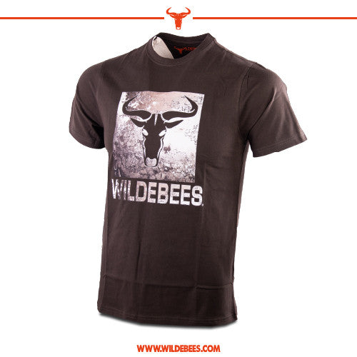 Wildebees Men's Casual Rock Punchout Logo T-Shirt