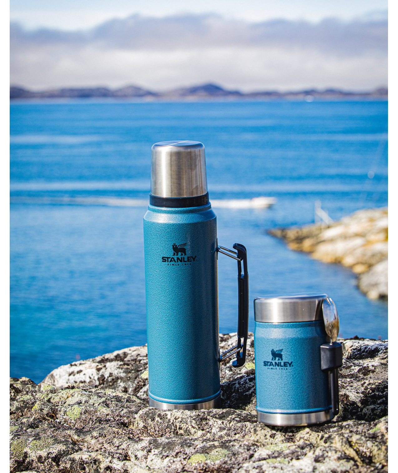 Stanley Classic Bottle 1L Hammertone Ice – Quénets The Great Outdoor