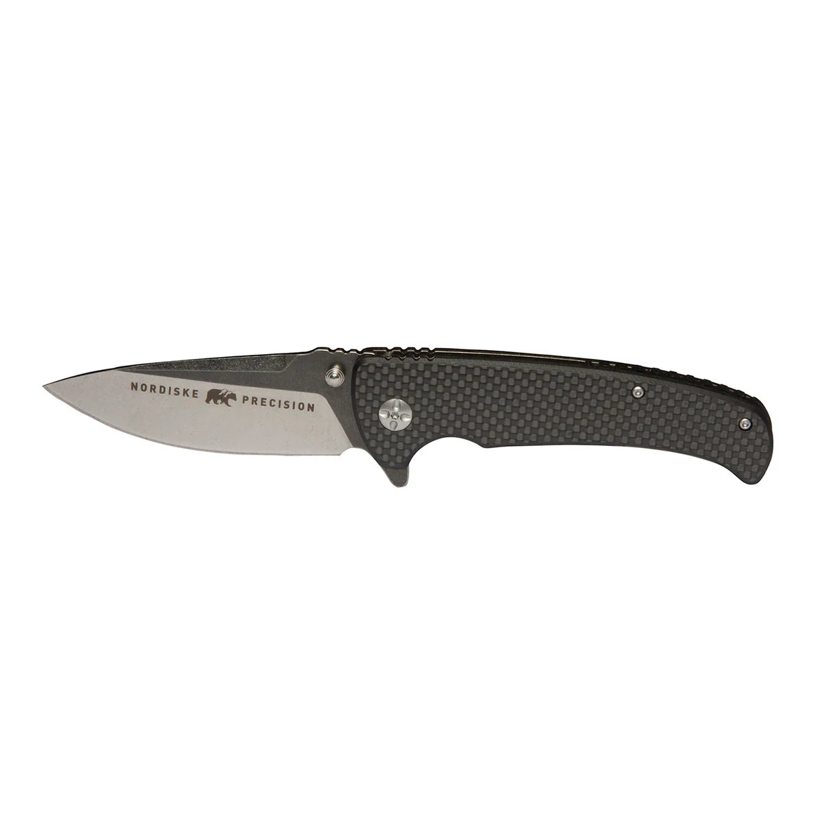 Nordiske Precision Folding Knife Carbon Handle 440 Steel
