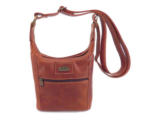 Der Lederhandler Angie Crossbody Handbag Tobacco
