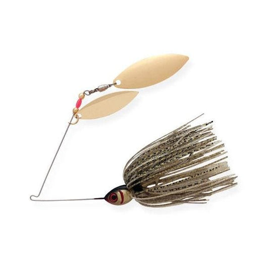 Booyah Double Willow Spinnerbait 3/16 oz Gold Shiner