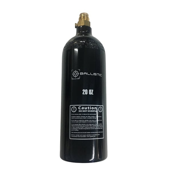 Ballistic 20oz Paintball CO2 Cylinder Aluminum