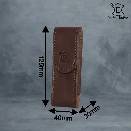 Knife Pouch 38mm CDG Brown (125mm x 40mm x 30mm)