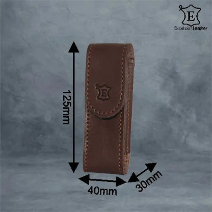 Knife Pouch 38mm CDG Brown (125mm x 40mm x 30mm)
