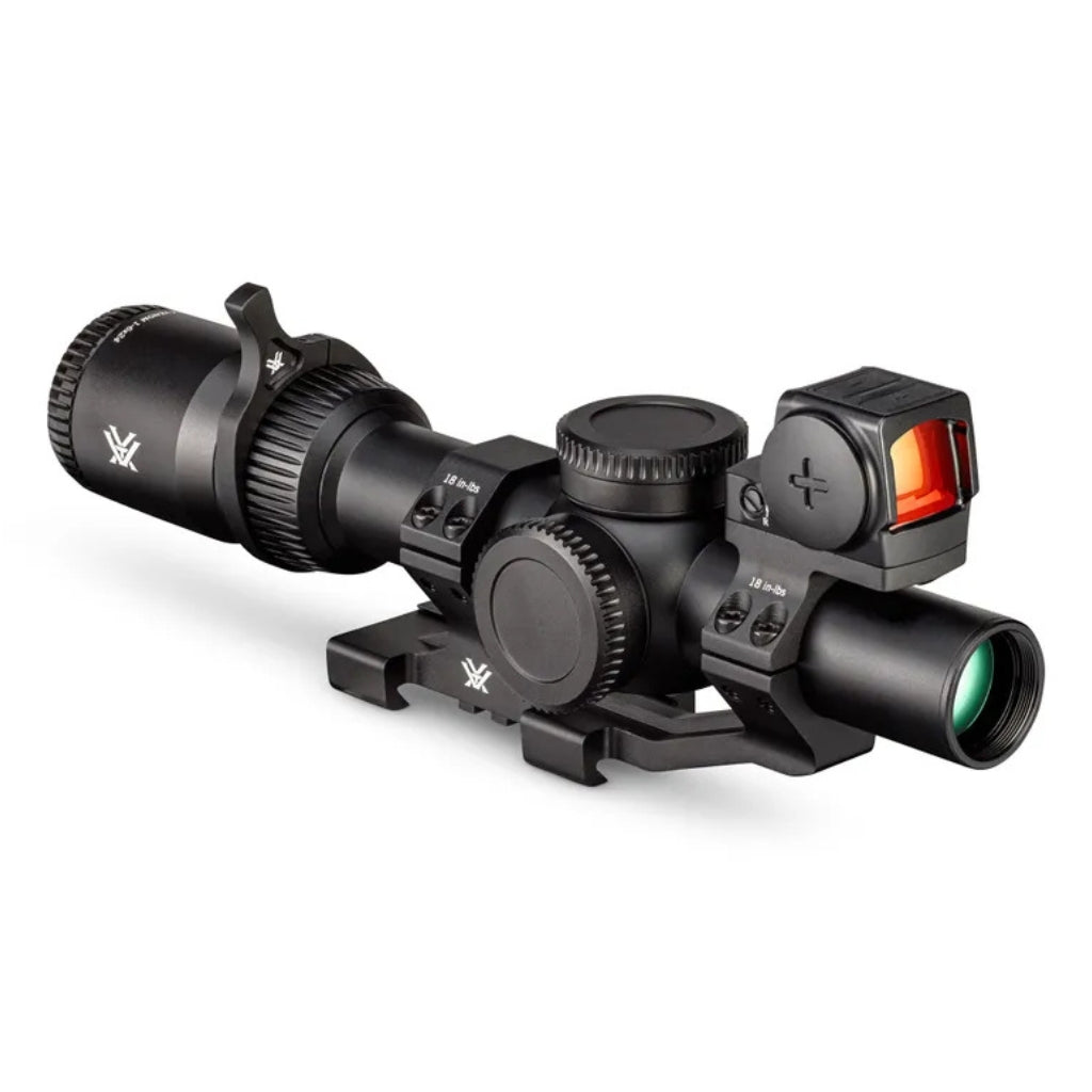 Vortex 1-6x24 SFP Riflescope + Venom 3 MOA Enclosed Micro Red dot