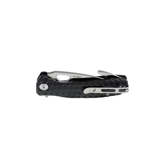 Honey Badger Gut Hook Knife Medium Black