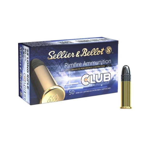 Sellier & Bellot 22LR Standard Velocity Club 40gr Lrn Ammunition (50/Box)