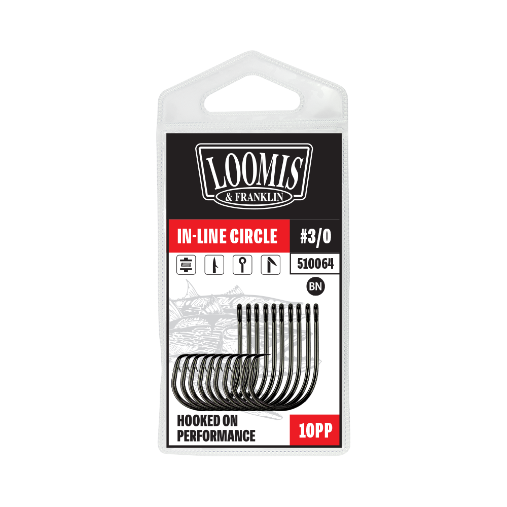 Loomis & Franklin In-Line Circle #3/0 Hook (10/Pack)