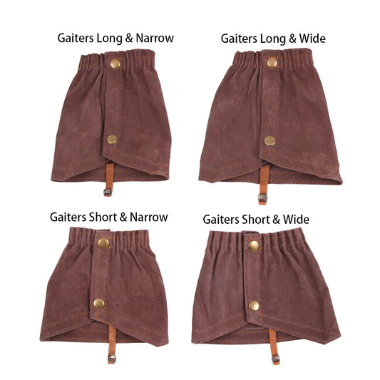 El Paso Leather CW Gaiters Short Narrow Peccary