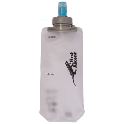 First Ascent Soft Bottle 500ml Clear
