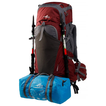 First Ascent Venus III 65L Backpack Burgundy