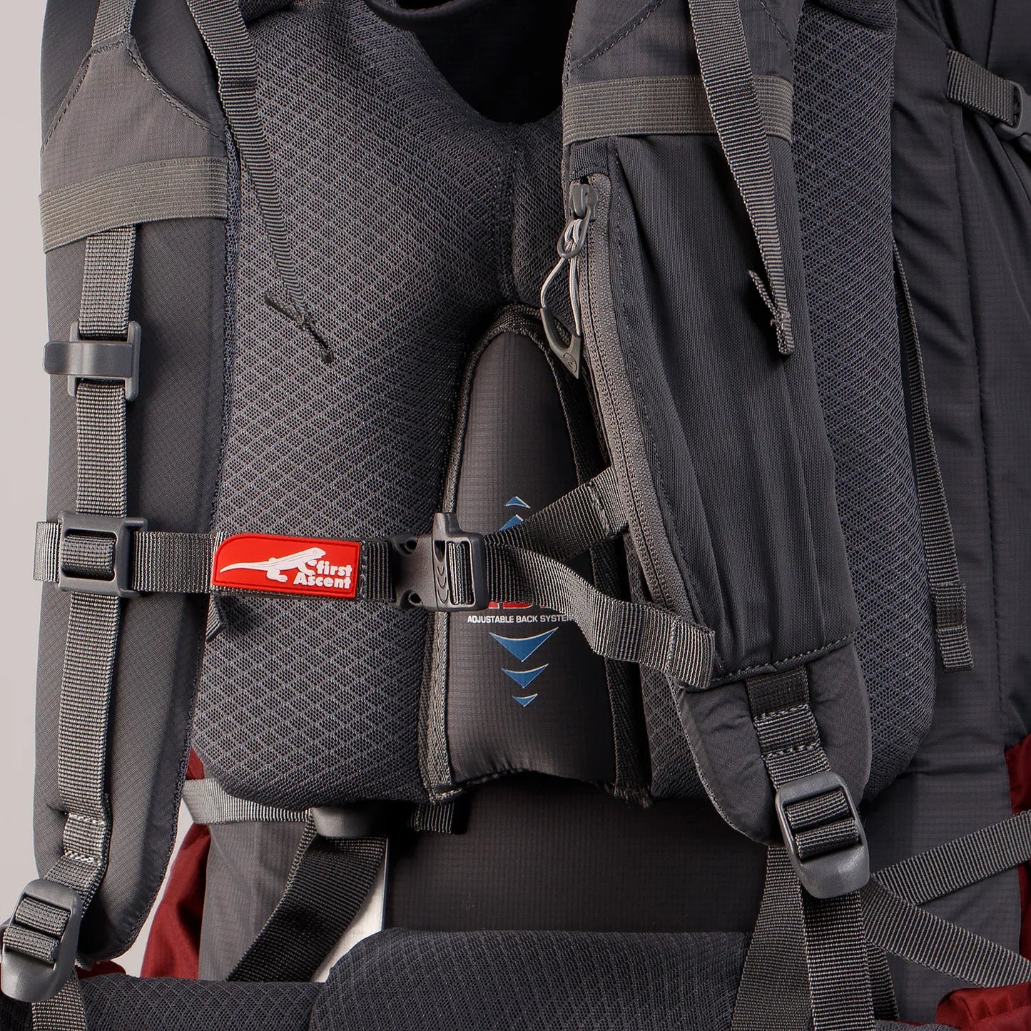 First Ascent Venus III 65L Backpack Burgundy