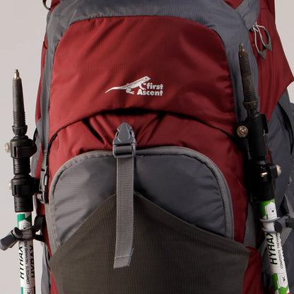 First Ascent Venus III 65L Backpack Burgundy