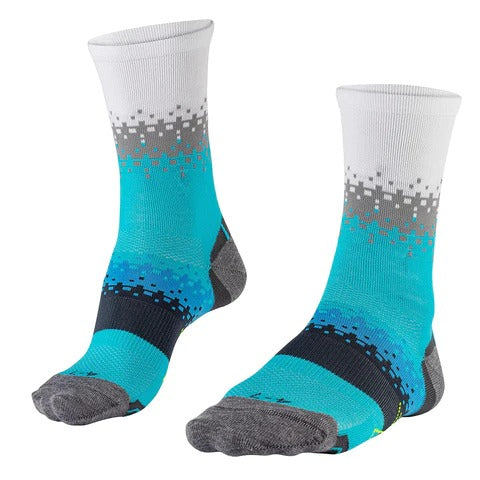 Falke BCool Bike Tall Cycling Socks - Light Blue UK 8-12