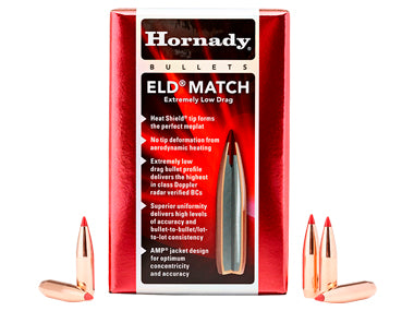 Hornady 30 Cal 168Gr ELD Match