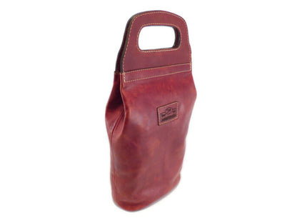 Der Lederhandler Wine Bag Rustic Double