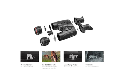 Hikmicro Habrok 4K HE25L 5.5-22x60 Binoculars