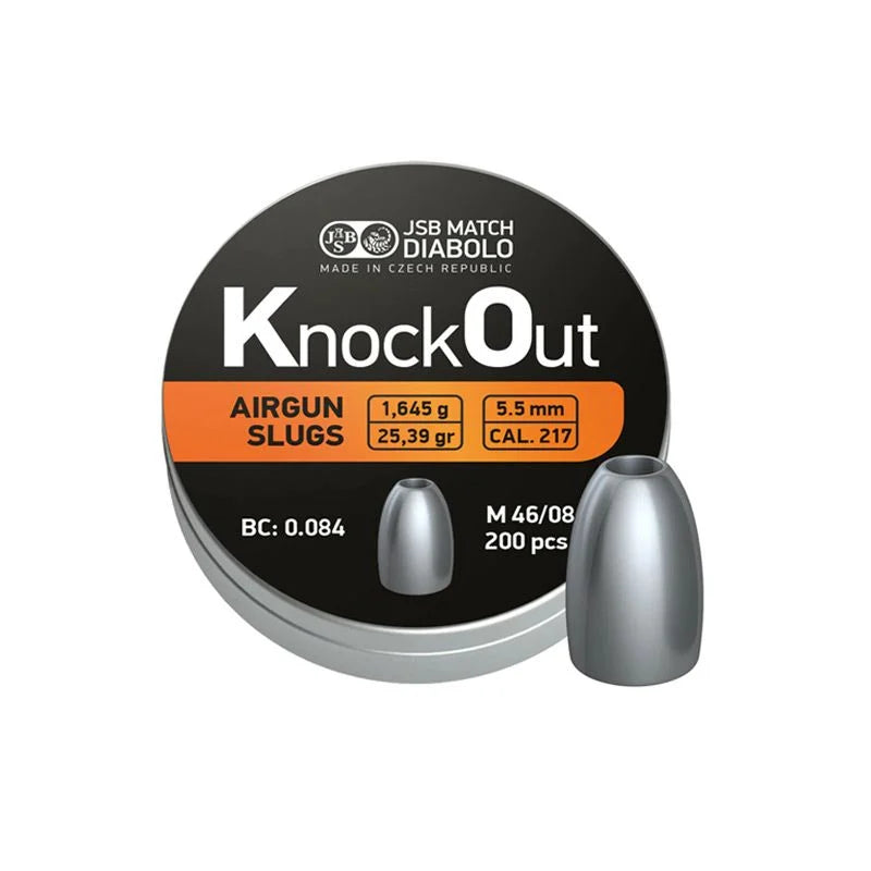 Pellets JSB Diabolo KO Slug .217/5.5mm 200pcs