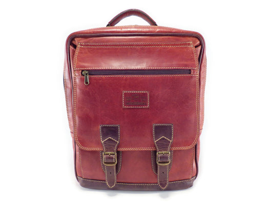 Der Lederhandler Peter Leather Rucksack Tobacco