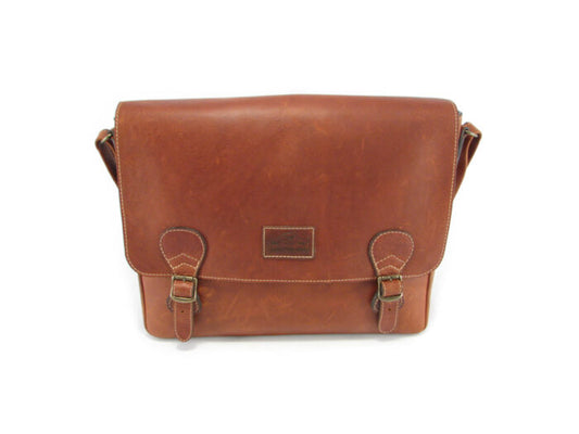 Der Lederhandler Reggie Large 17" Leather Laptop Bag