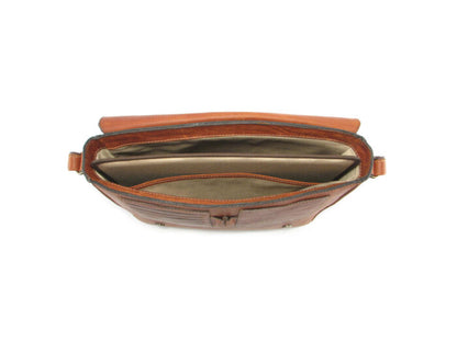 Der Lederhandler Reggie Large 17" Leather Laptop Bag