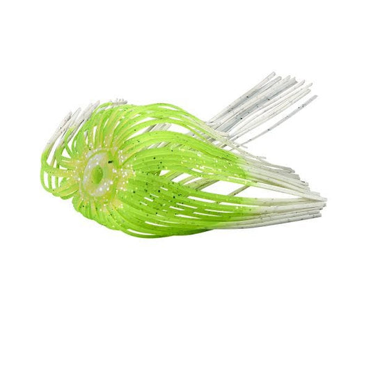 War Eagle Spinnerbait Skirts White Chartreuse 2-Pack